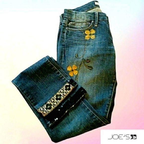 Joe's Jeans Denim - 🔖 JOE'S JEANS "Frankie" Hand Painted Cigarette Denim Blue Jeans